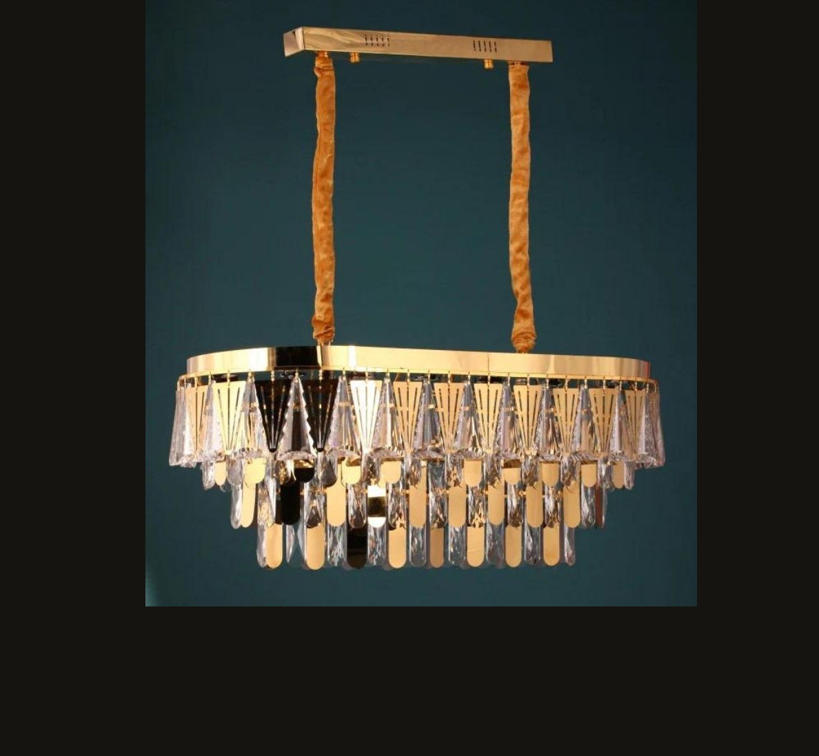 CHELSEA GOLD & METAL CRYSTAL CHANDELIER
