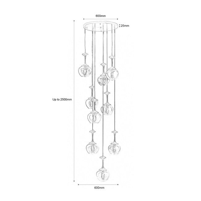 Thumbnail: ASTRE DE LUMIERE CHANDELIER