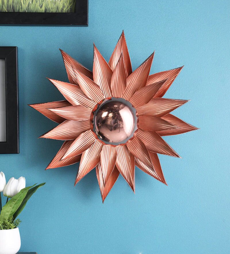 Mervin Double Ray Antique Copper Metal Wall Light