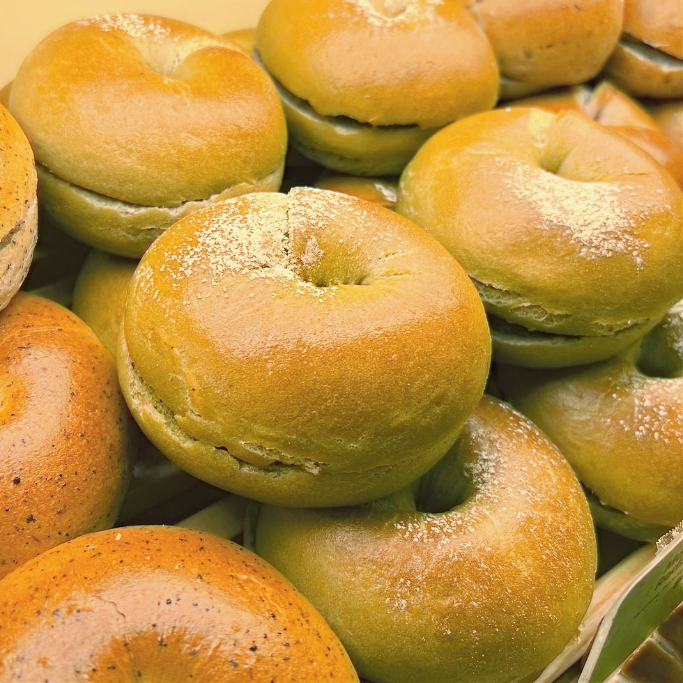 Matcha Mochi Red Bean Bagel image