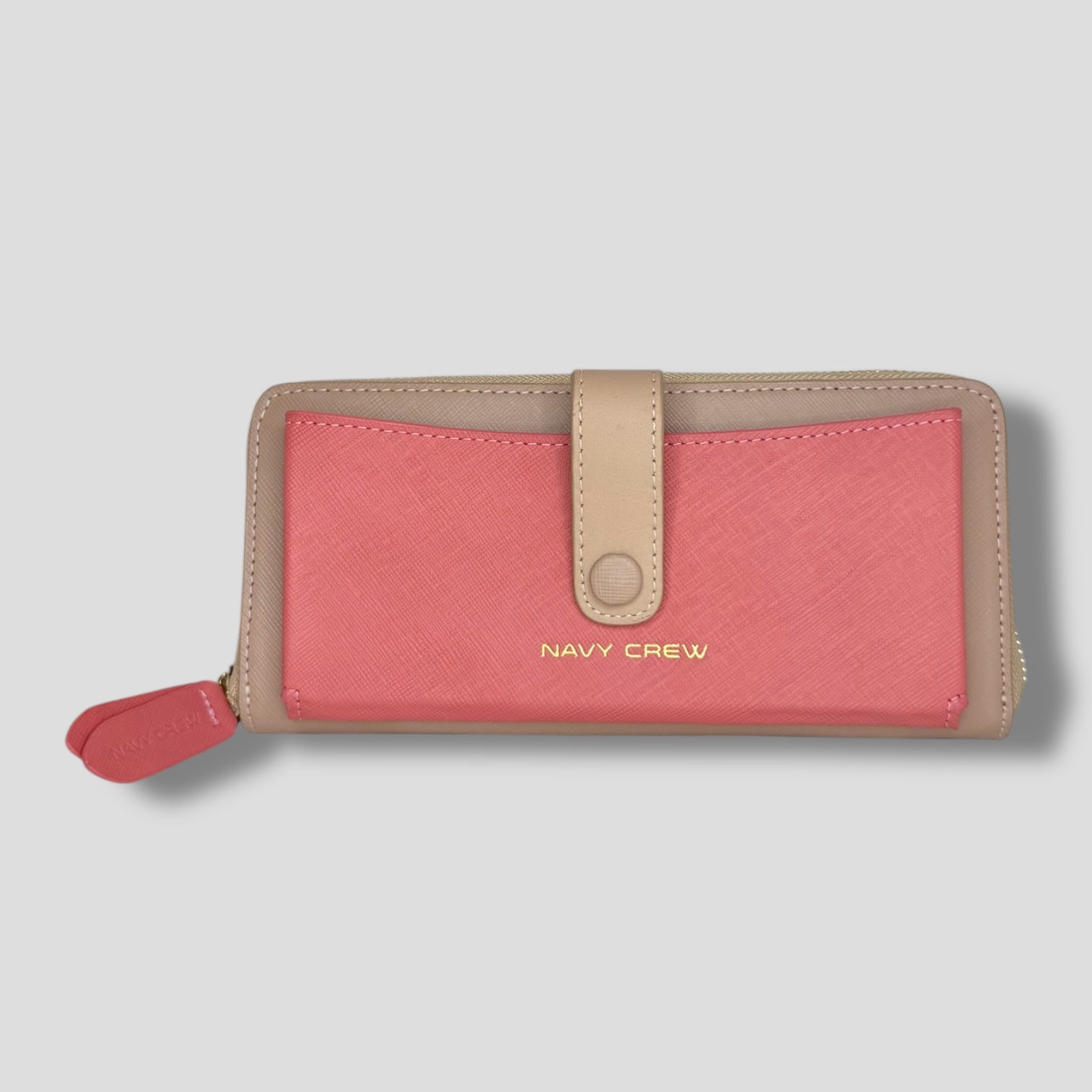 Alicia Wallet | Crema-Rosado | Pocket