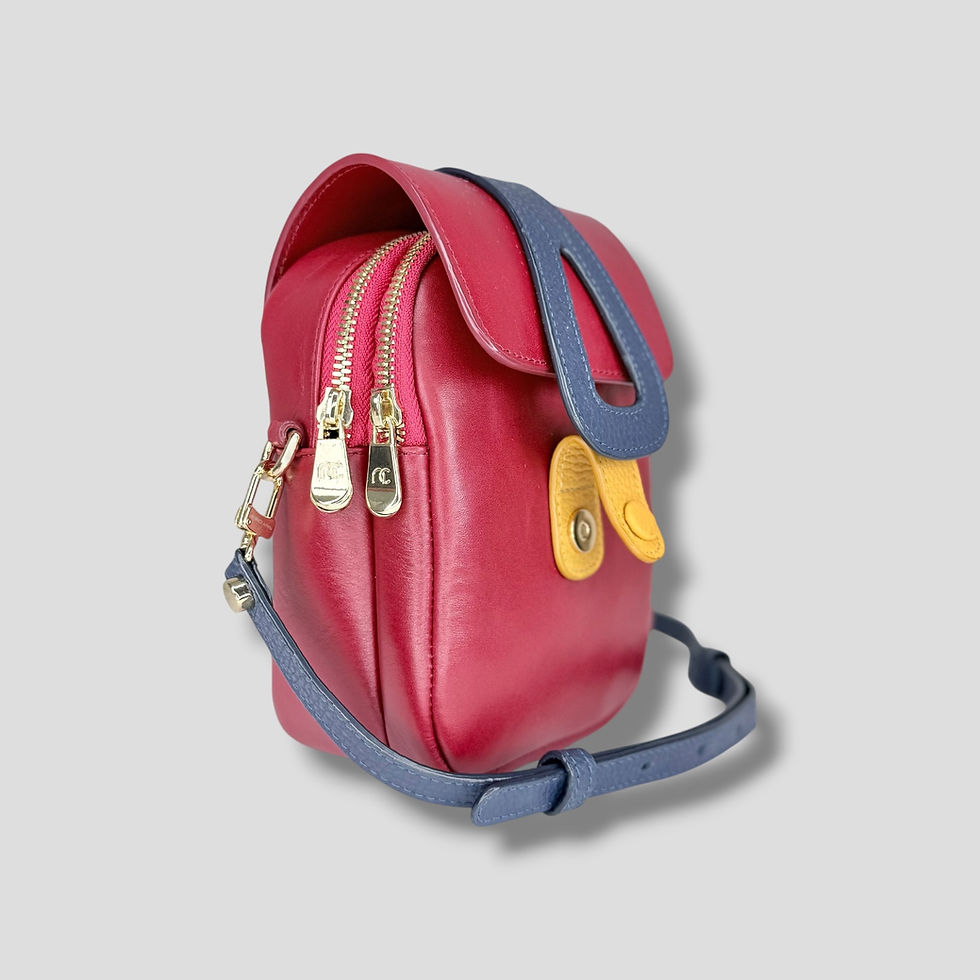 Miniatura: Mich Crossbody / Cereza - NavyBlue - Amarillo Ambar