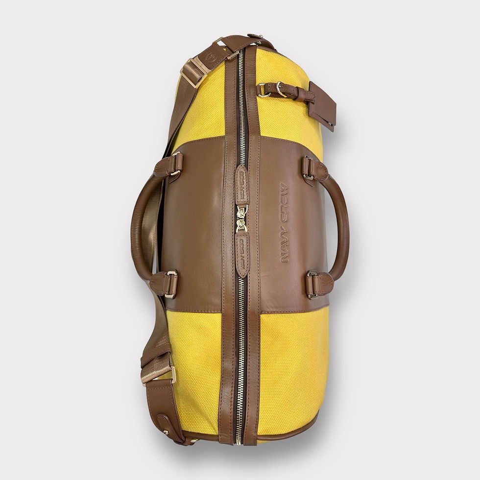 Miniatura: Bolso de Viaje Marco | TRAVERS | Amarillo-Marron