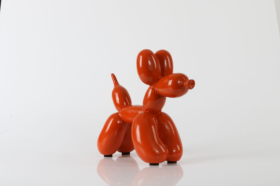 Gloss Orange Balloon Dog