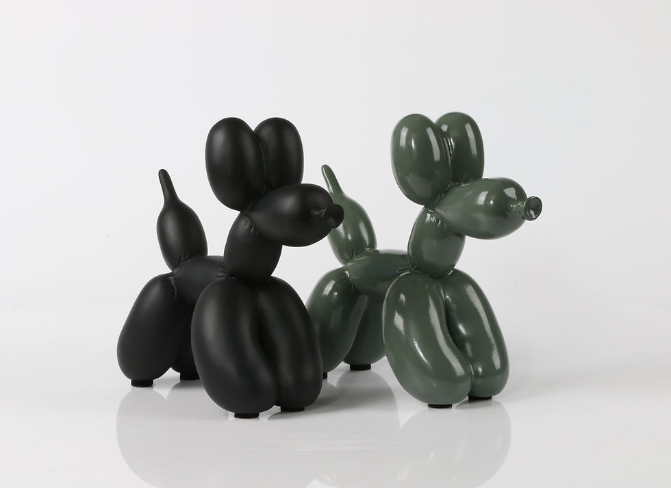 Matte Black & Sage Green Yappie Dog