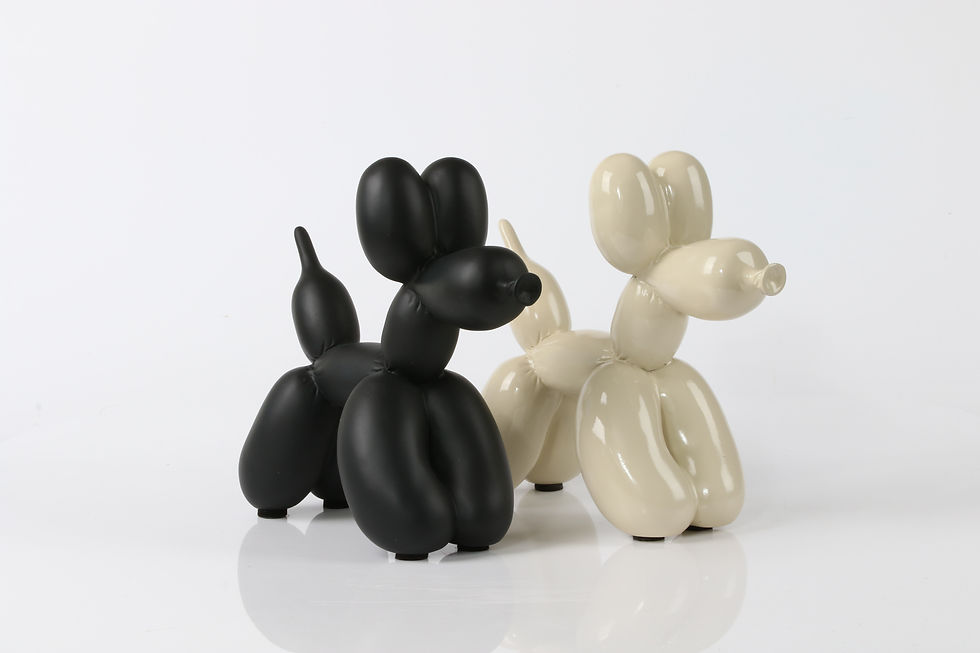 Matte Black & Almond Yappie Dog