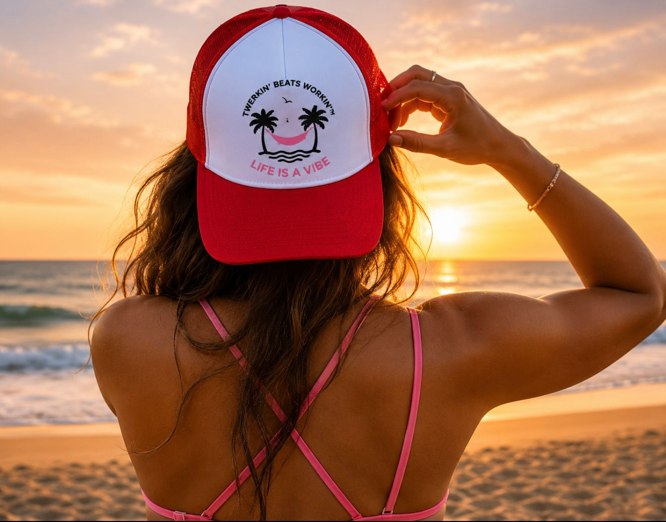 Life Is a Vibe by Twerkin’ Beats Workin’™ Trucker Hat
