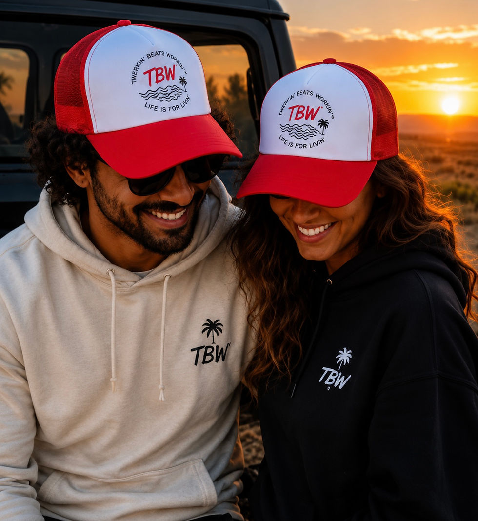 Thumbnail: Life Is For Livin’ Trucker Hat – Twerkin’ Beats Workin’™