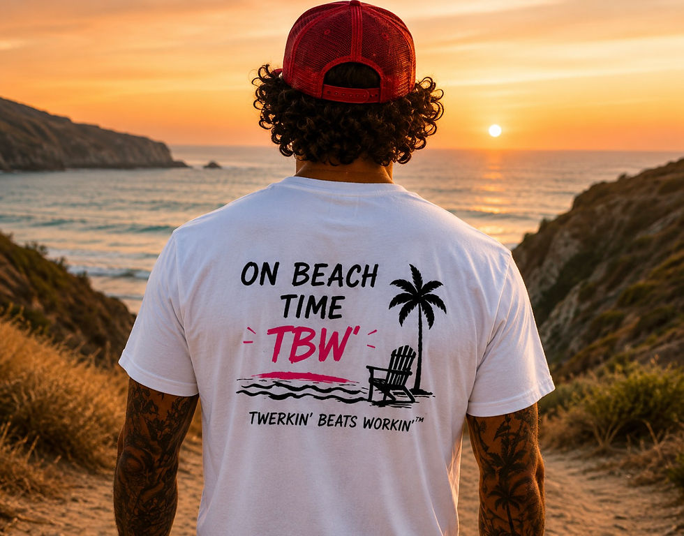 Thumbnail: On Beach Time by Twerkin’ Beats Workin’™ Trucker Hat