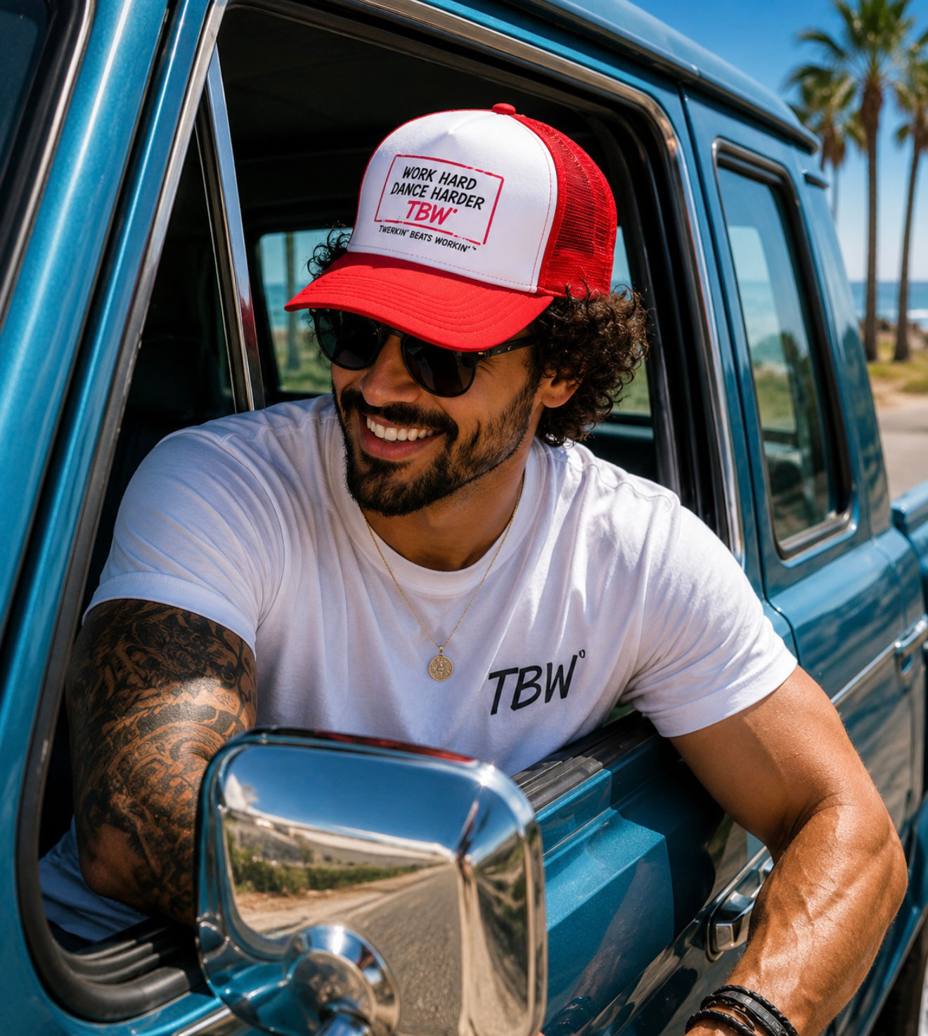 Work Hard, Dance Harder by Twerkin’ Beats Workin’™ Trucker Hat