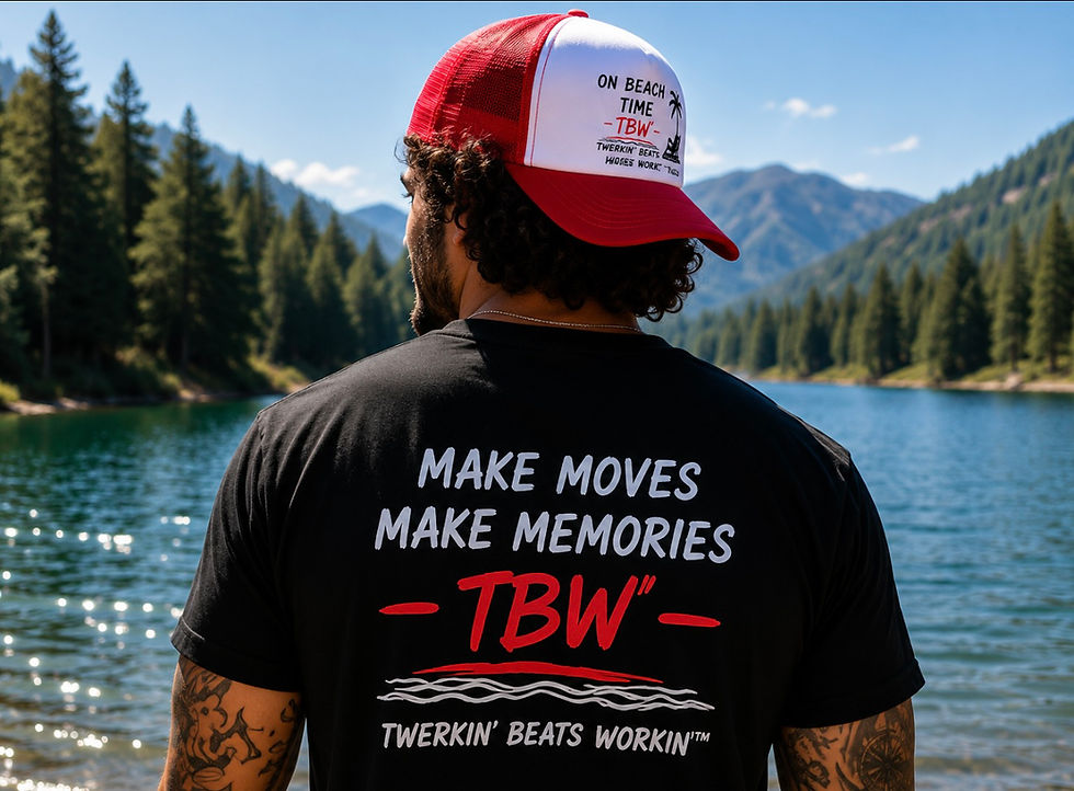 Thumbnail: On Beach Time by Twerkin’ Beats Workin’™ Trucker Hat