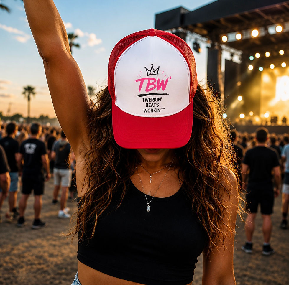 Thumbnail: TBW by Twerkin’ Beats Workin’™ Crown Signature Trucker Hat