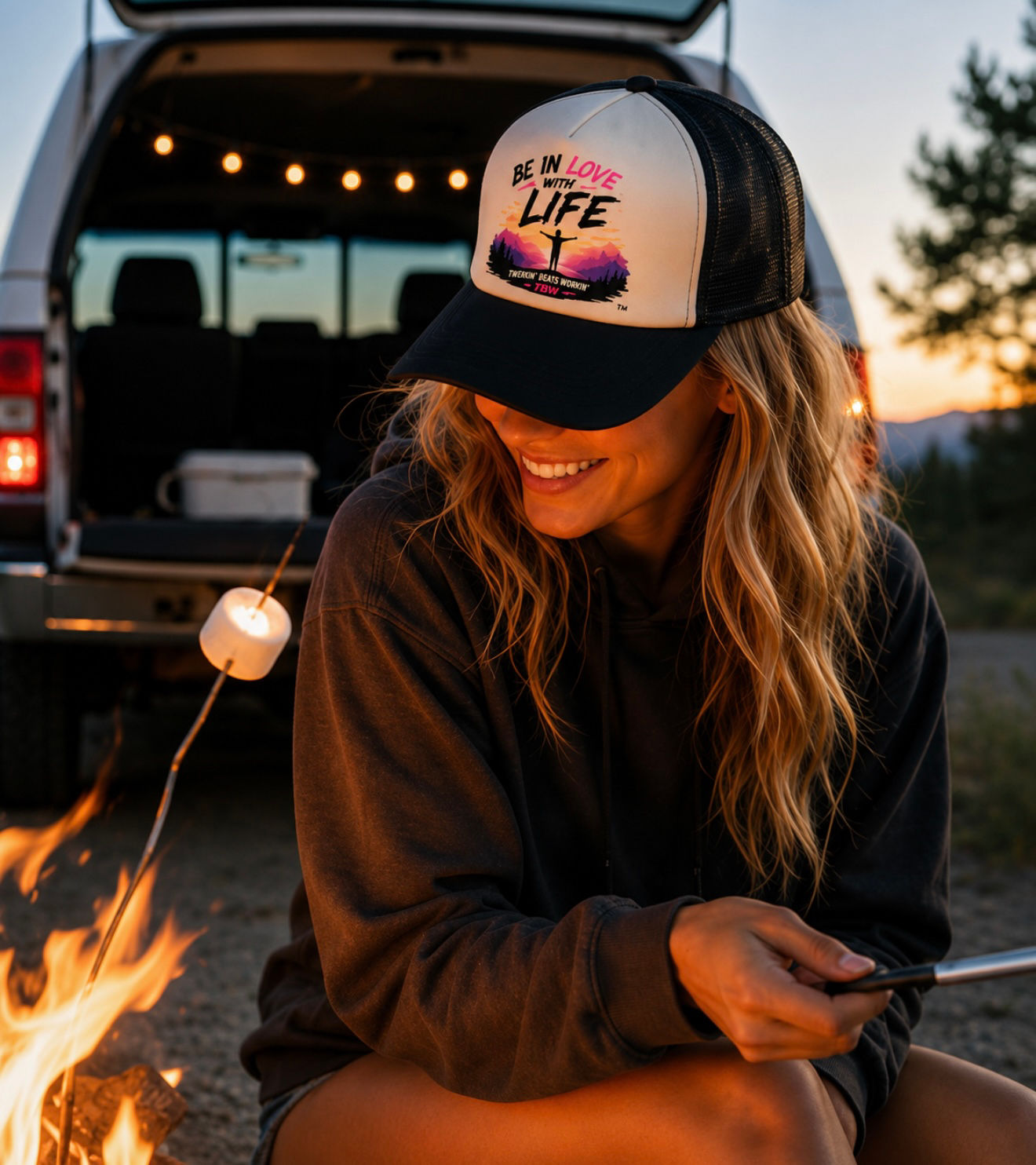 Be In Love With Life By Twerkin’ Beats Workin’™ Trucker Hat