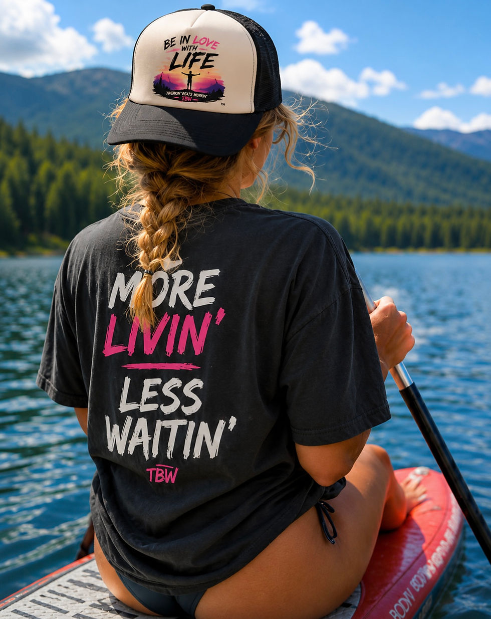 Thumbnail: Be In Love With Life By Twerkin’ Beats Workin’™ Trucker Hat
