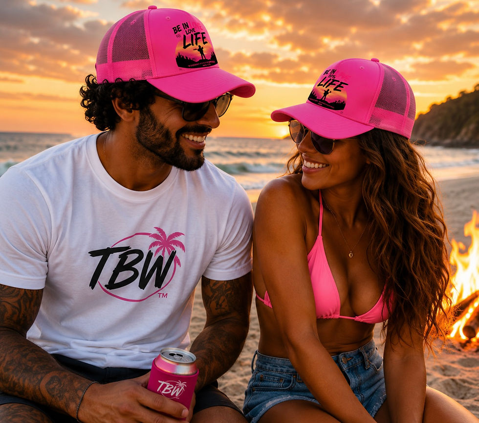 Thumbnail: Be In Love With Life Trucker Hat – Twerkin’ Beats Workin’™
