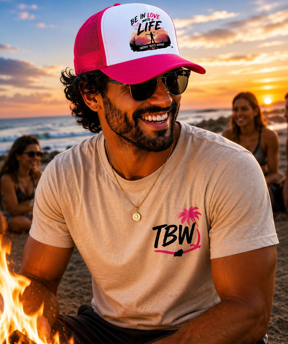 Thumbnail: Be in Love With Life Trucker Hat – Twerkin’ Beats Workin’™