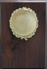 Cherry finish w wreath plaque