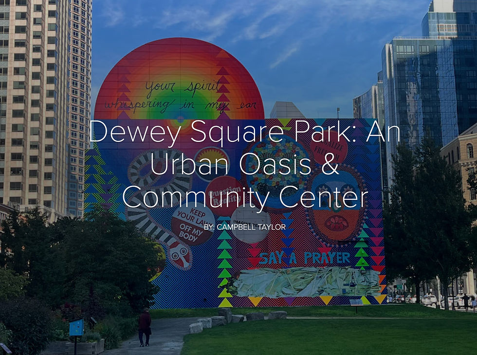 Dewey Square Park: Urban Oasis and Community Center