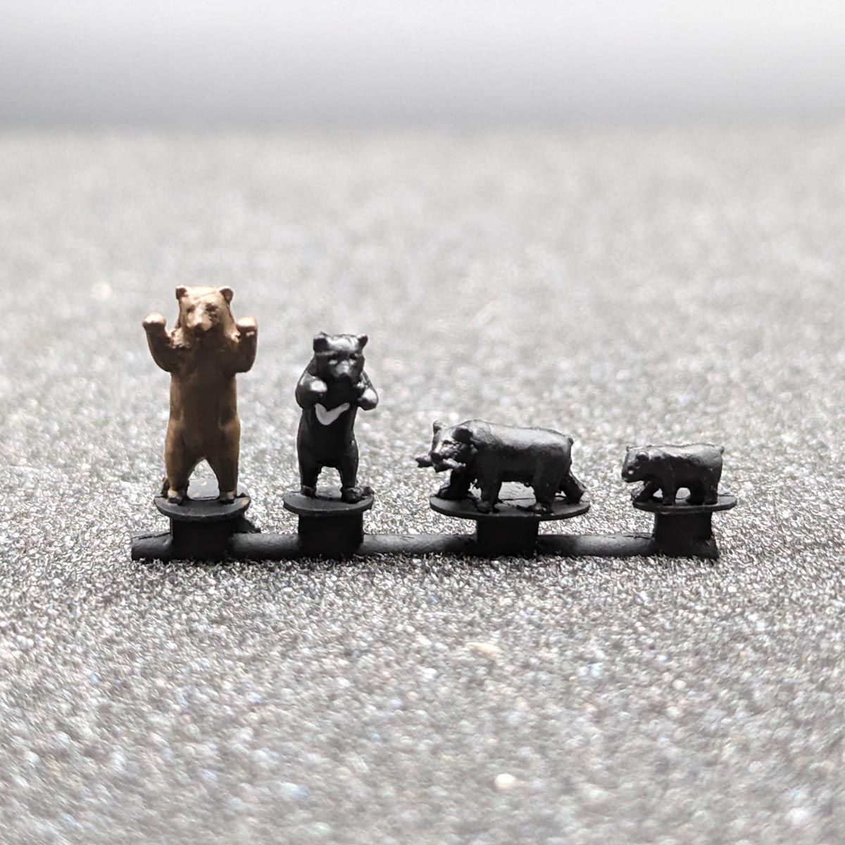 Tsugawa Animal Figure Series Bear (4 Pieces)