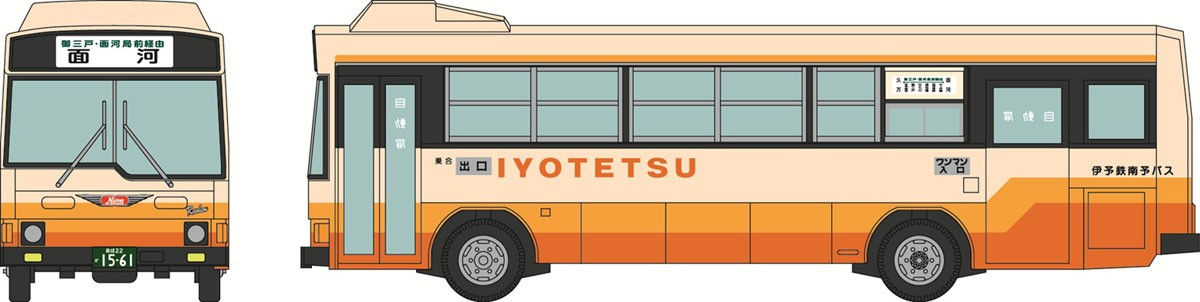 Tomytec 341420 - The Bus Collection Iyo Railway Nanyo Bus Hino Rainbow RJ
