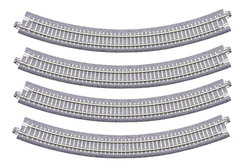 Thumbnail: Kato 20-114 - UNITRACK PC Curved Track R282-45 (4 Pieces)