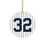 Thumbnail: Elston Howard #32 Ceramic Christmas Tree Ornament