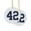Thumbnail: Mariano Rivera #42 Ceramic Christmas Tree Ornament