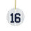 Thumbnail: Whitey Ford #16 Ceramic Christmas Tree Ornament