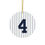 Thumbnail: Lou Gehrig #4 Ceramic Christmas Tree Ornament