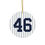 Thumbnail: Andy Pettitte #46 Ceramic Christmas Tree Ornament