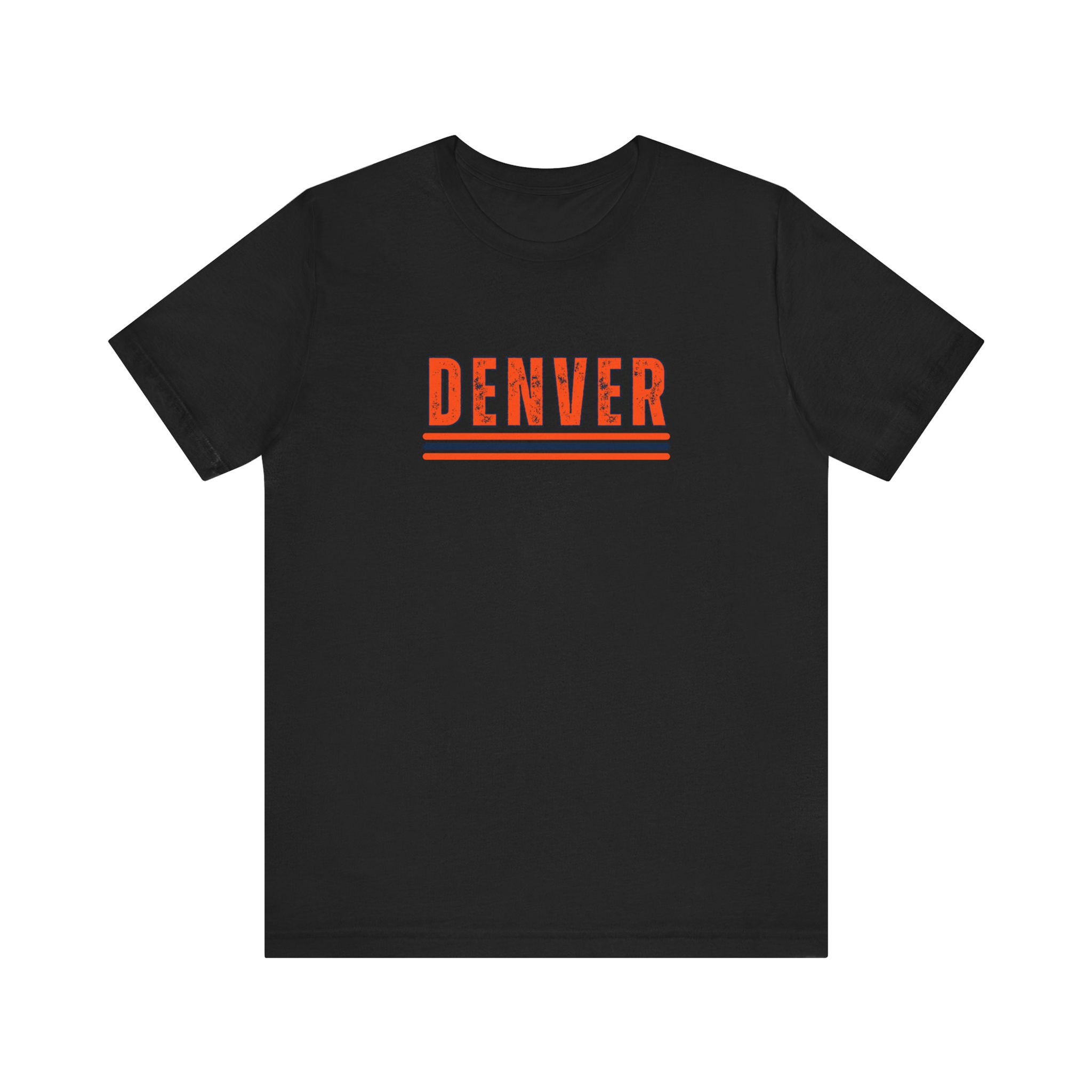 Denver Football Unisex Black Short Sleeve T-Shirt