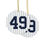 Thumbnail: Ron Guidry #49 Ceramic Christmas Tree Ornament