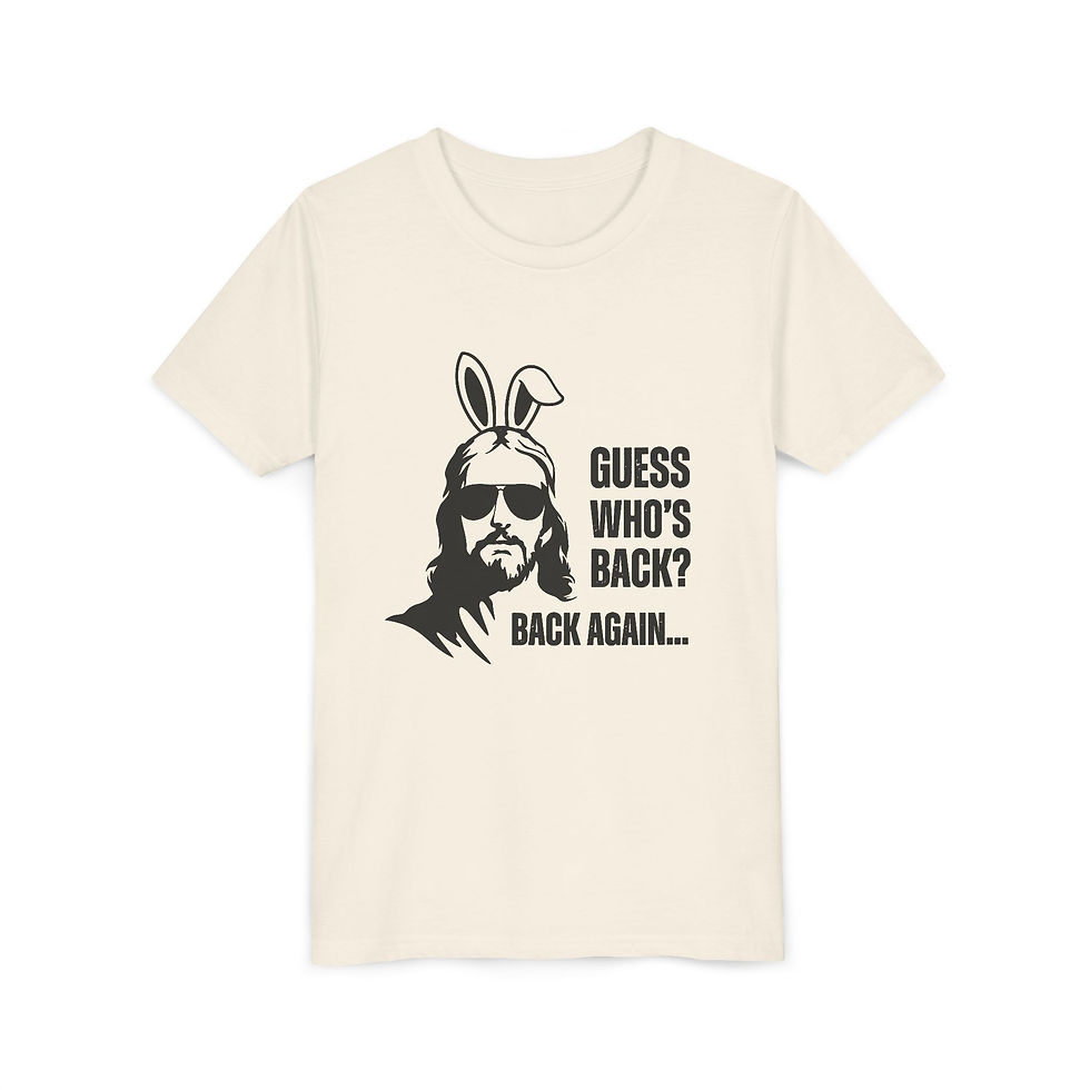 Thumbnail: Easter Bunny Jesus Youth Bella + Canvas T-Shirt