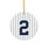 Thumbnail: Derek Jeter #2 Ceramic Christmas Tree Ornament