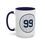 Thumbnail: Aaron Judge #99 Navy Accented Ceramic Coffee Mug