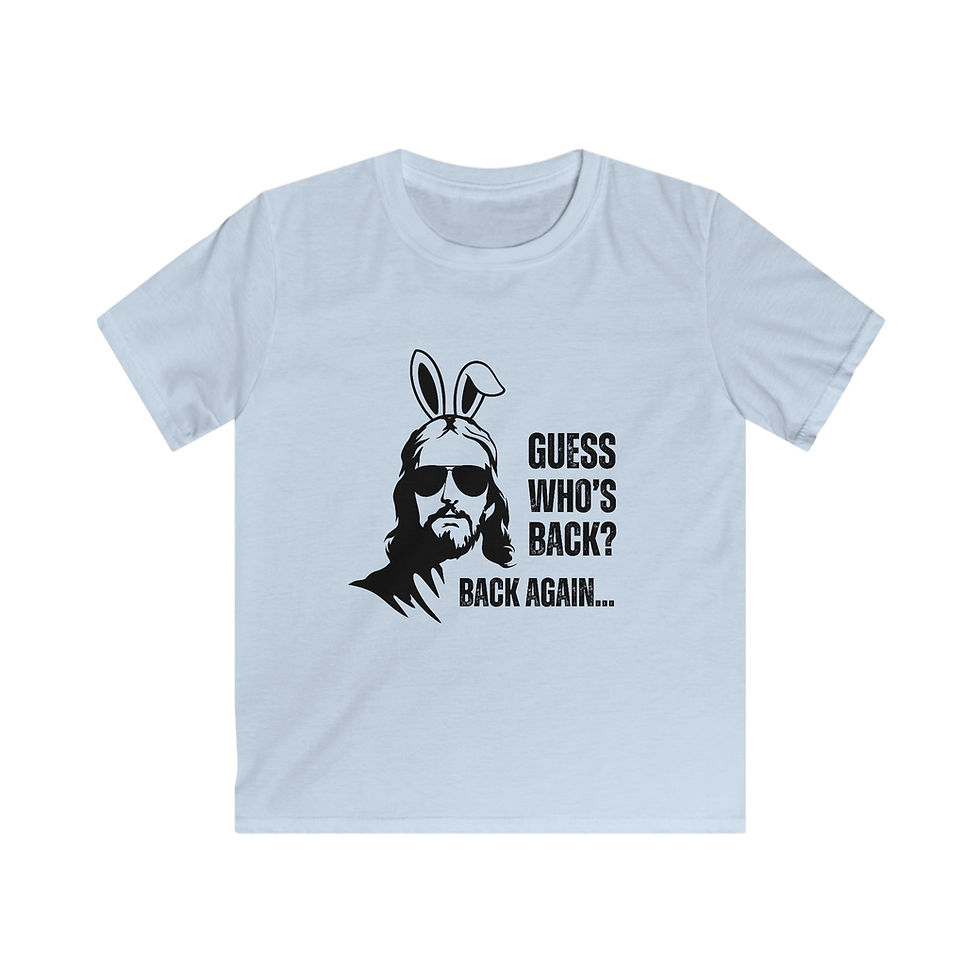 Thumbnail: Easter Bunny Jesus Youth Gildan T-Shirt