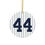 Thumbnail: Reggie Jackson #44 Ceramic Christmas Tree Ornament