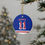 Thumbnail: Mark Messier #11 Jersey Banner Ceramic Christmas Tree Ornament