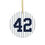 Thumbnail: Mariano Rivera #42 Ceramic Christmas Tree Ornament