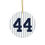 Thumbnail: Reggie Jackson #44 Ceramic Christmas Tree Ornament