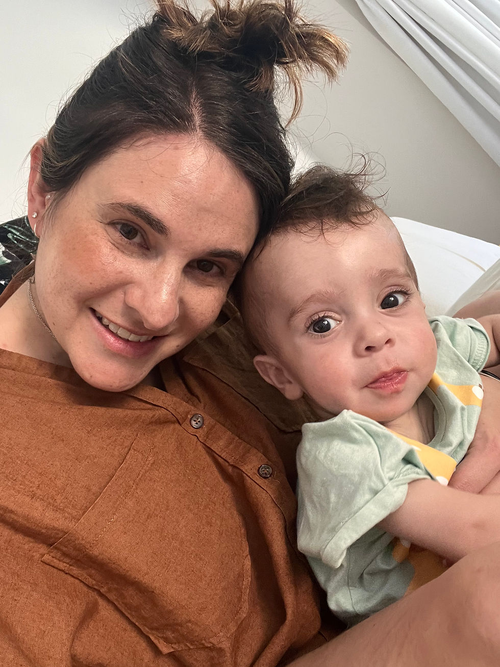 Baby Sacha with Mommy Samantha.