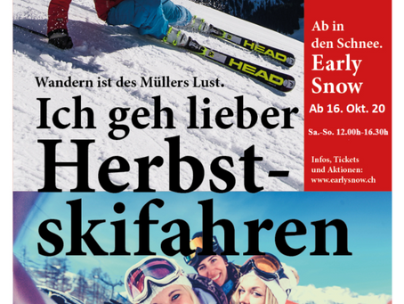 Skifahren im Herbst