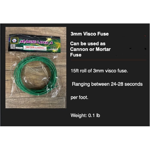 Cannon and Fireworks Fuse