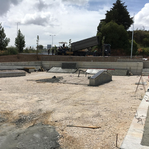 Construção de um skatepark na Brandoa