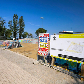 Progresso da Reforma do Skatepark da Expo