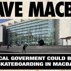 Skaters do Macba sensibilizam a comunidade skater