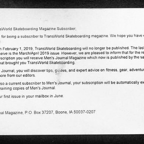 R.I.P. Transworld Skateboarding