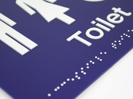 Bespoke Braille Signs For The Visually Impaired