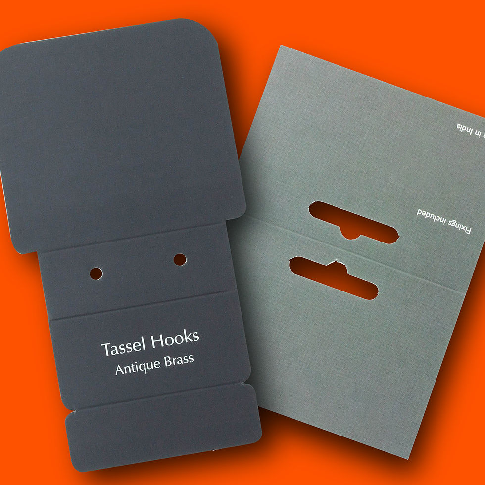 We print bespoke header cards - any shape or size