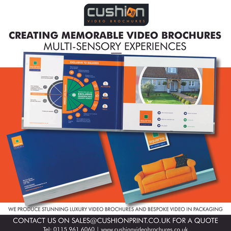 Cushion Video Brochures Give Multi-sensory Experiences